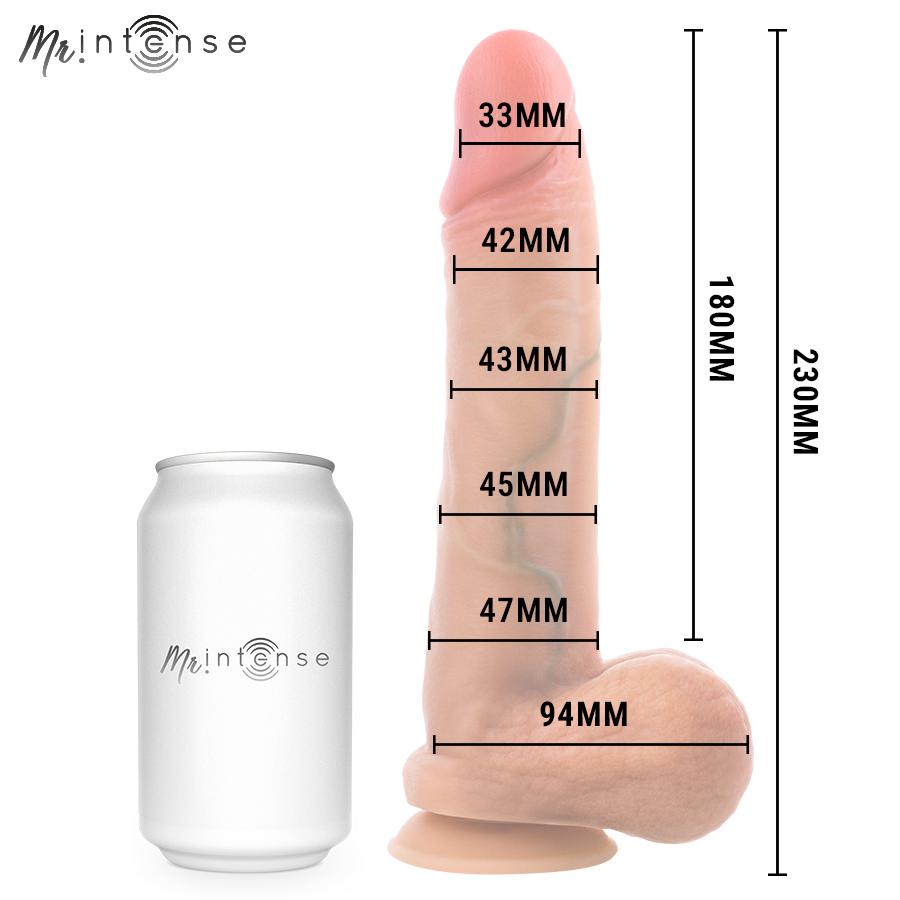 MR INTENSE - GARY L ULTRAREALISTIČAN SILIKONSKI PENIS SA TESTISIMA 23 CM - Ø- 4.7 CM