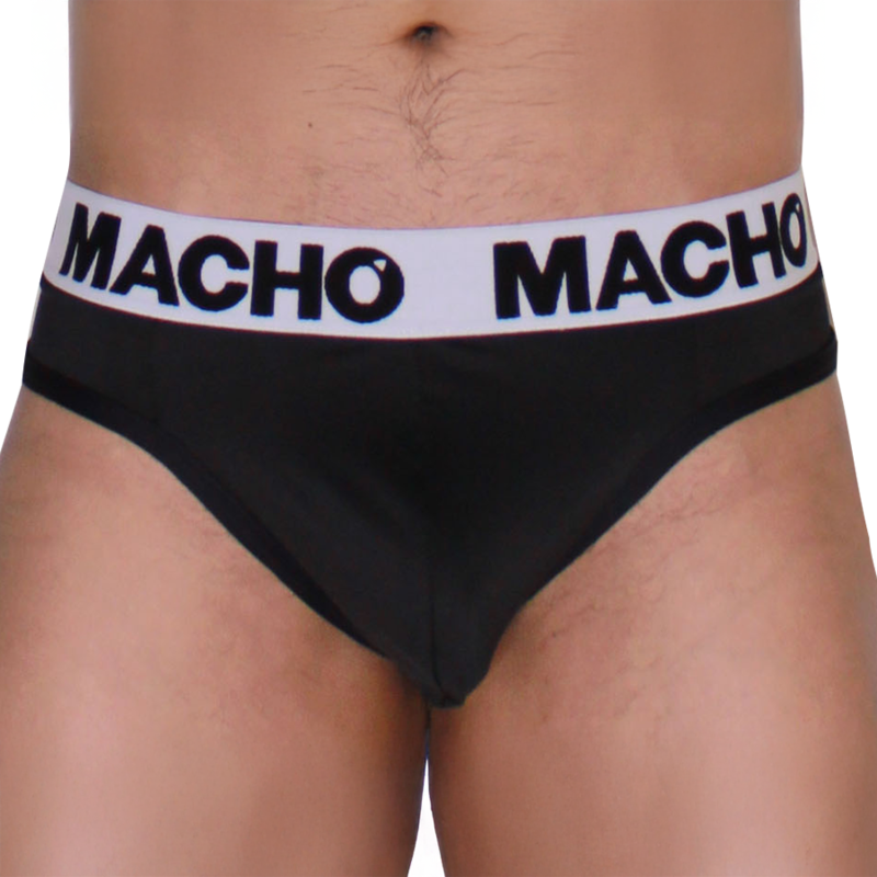 MACHO - MTG002 BLACK/BLACK THONG S