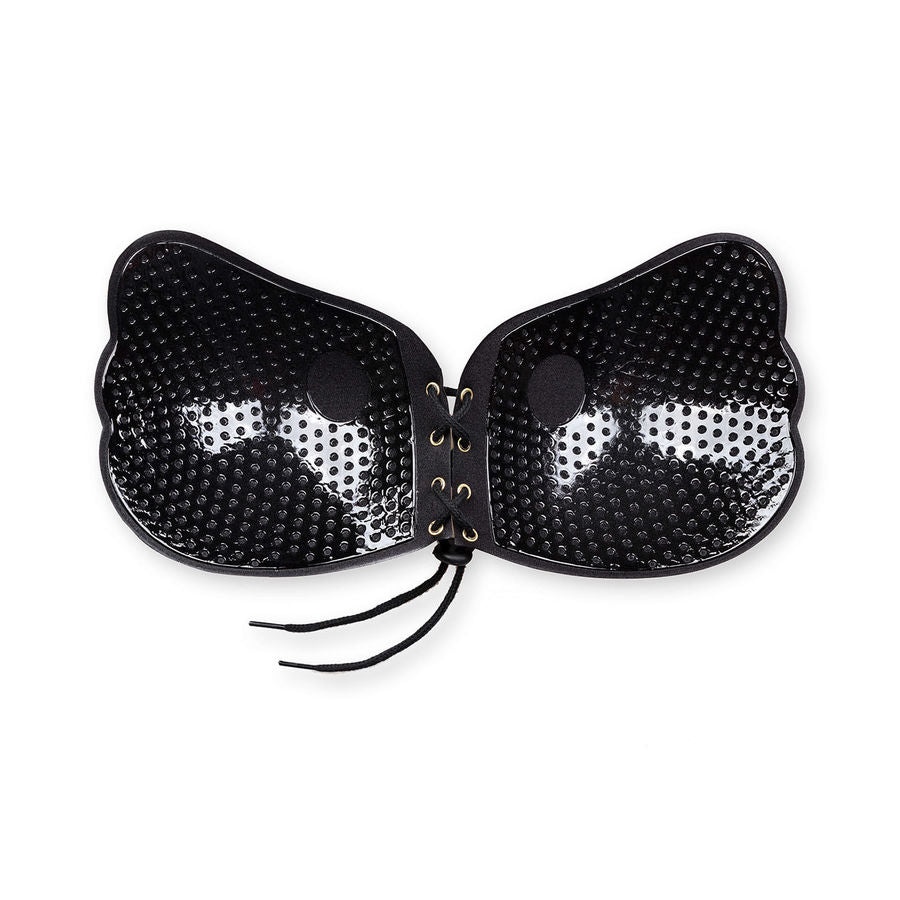 BYE-BRA - ČIPKASTI PUSH-UP GRUDNJAK ZA UVEĆANJE, CRNI, KORPA B