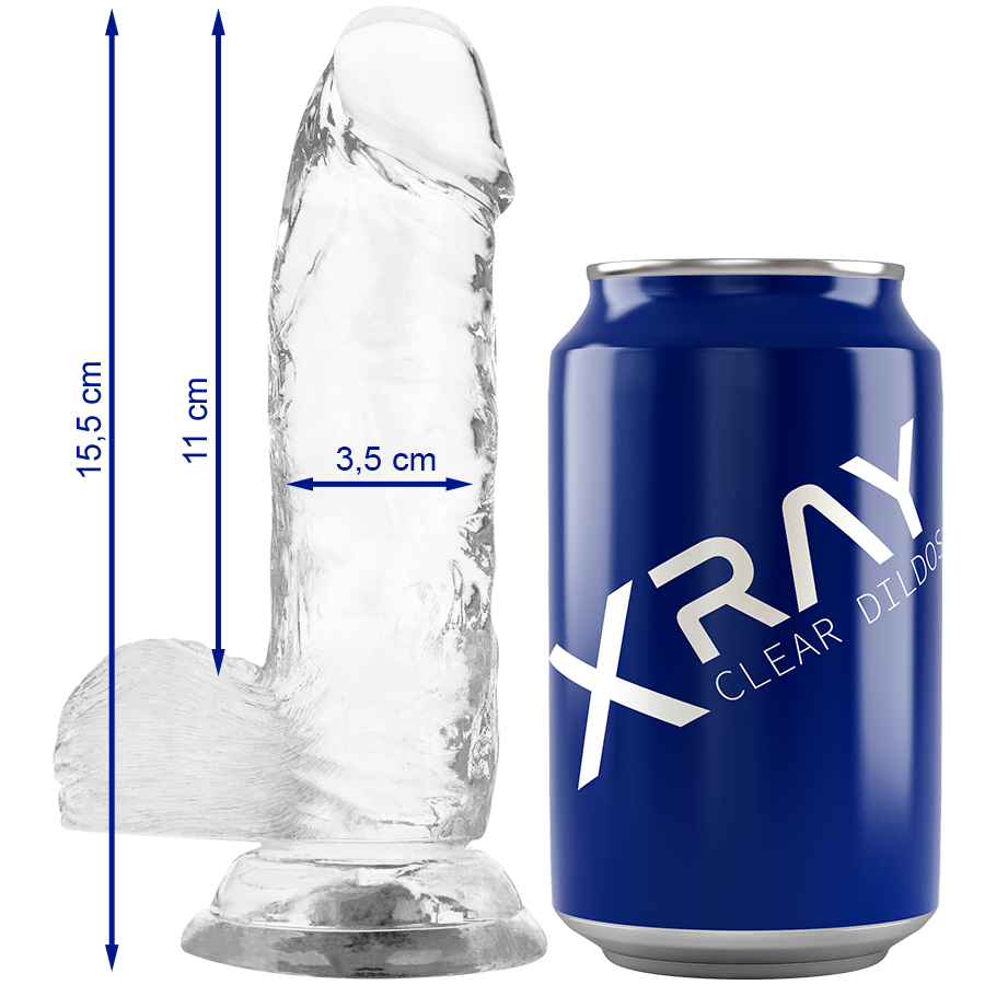 RENDGENSKI SNIMAK - PROZIRNI PENIS SA TESTISIMA 15.5 CM -O- 3.5 CM