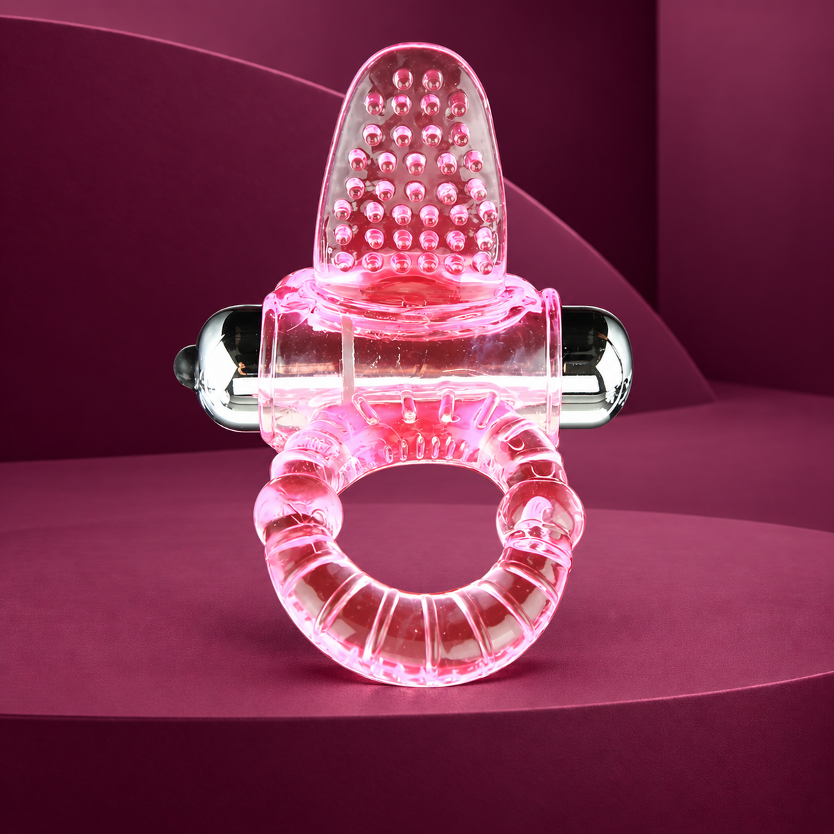 Baile Sweet Pink Vibrating Penis Ring 10 Modes