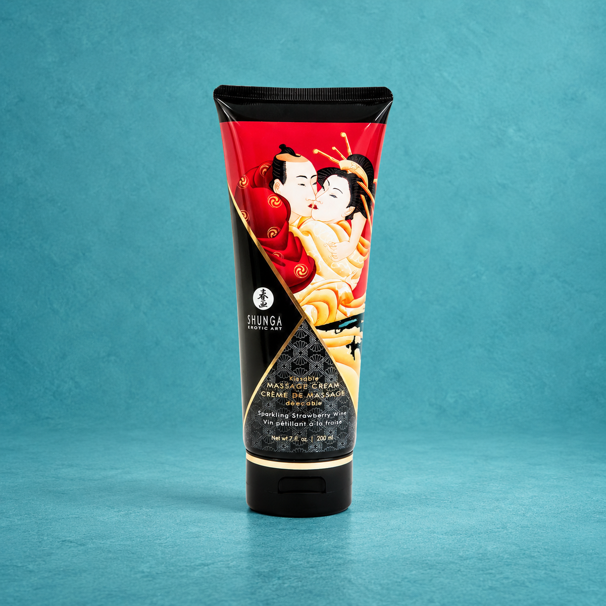 Shunga Strawberry and Cava Massage Cream, 200 ml