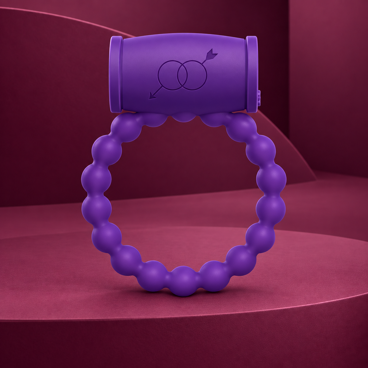 Casual Love 25 Couples’ Vibrating Ring, Violet