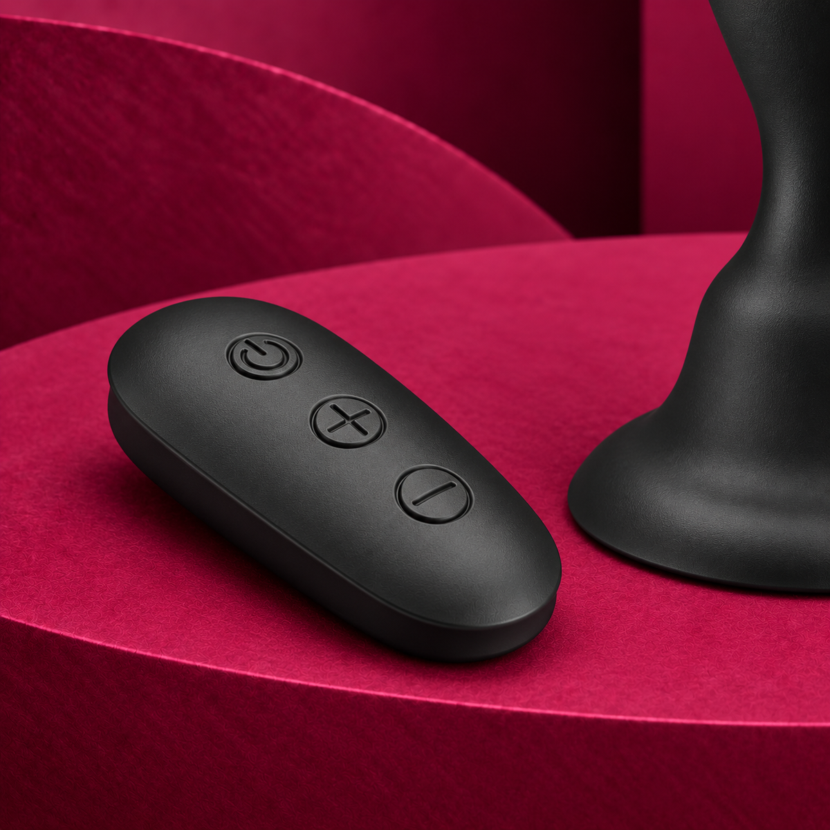 MR Play Remote-Control Vibrating Anal Plug, Black
