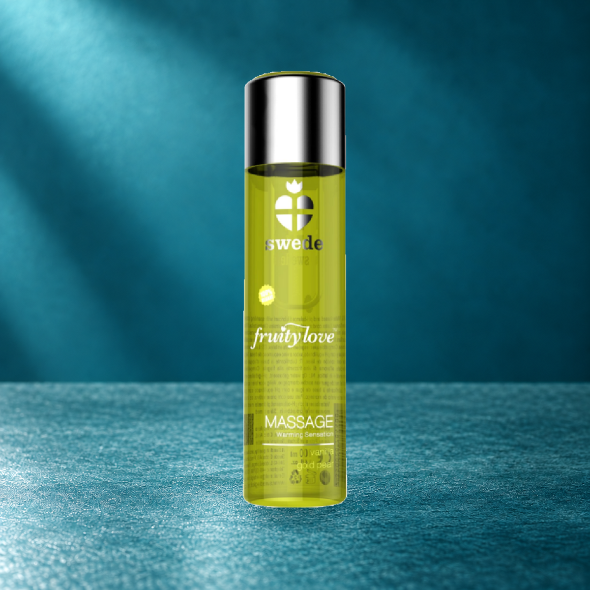 Swede Fruity Love Warming Massage Oil, Vanilla & Golden Pear — 120 ml