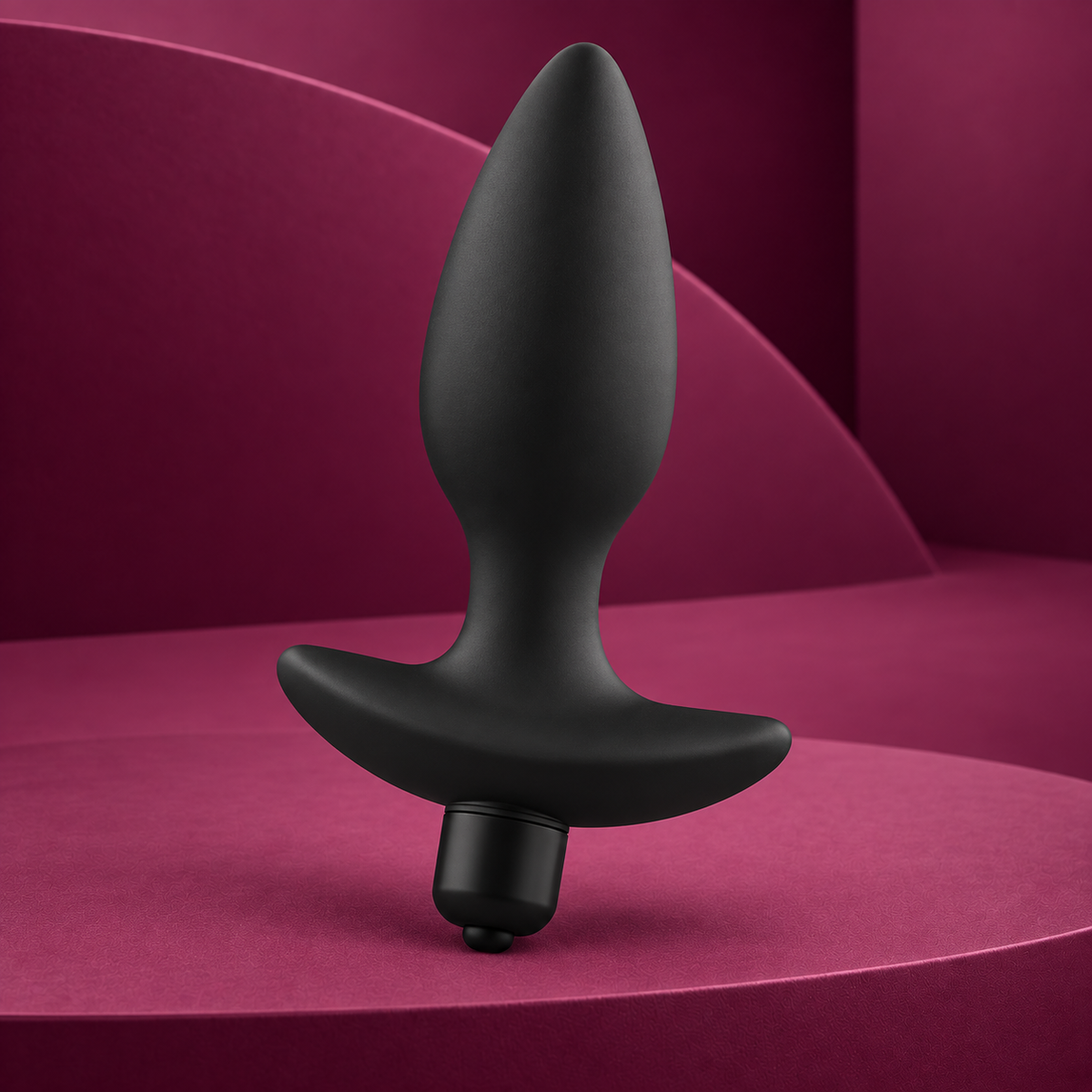 Addicted Toys Black Vibrating Anal Plug, Prostate Massager