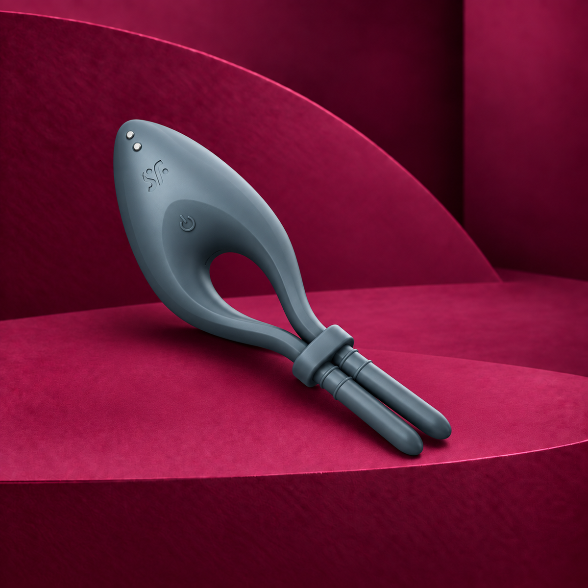 Satisfyer Bullseye ring vibrator app grey