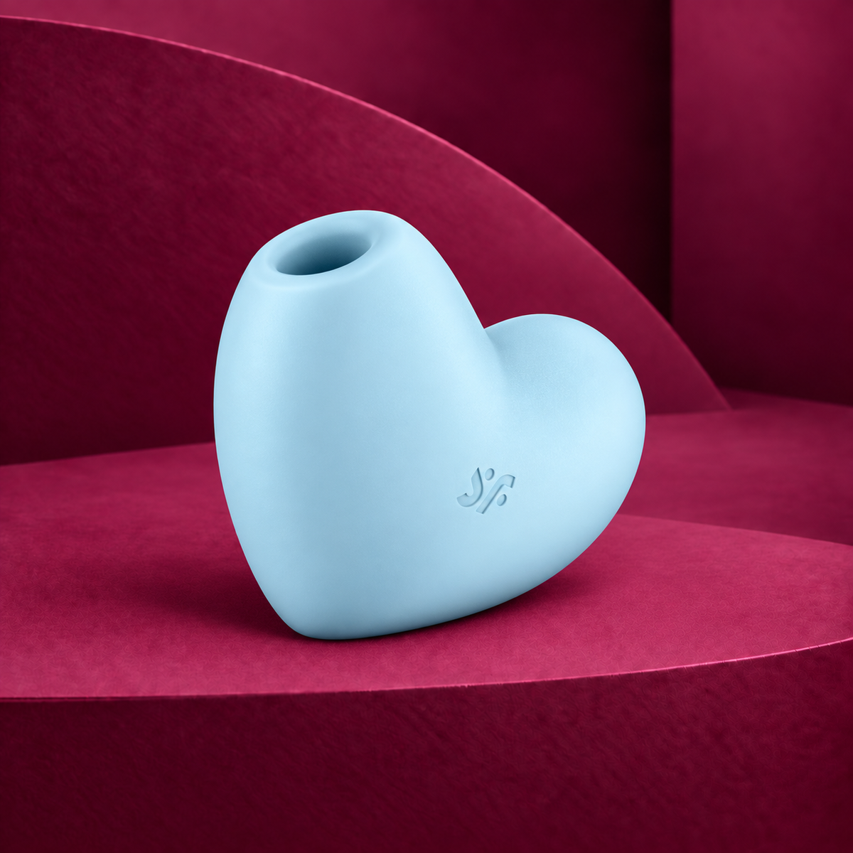 Satisfyer Cutie heart air pulse stimulator & vibrato 2 Colors — Blue
