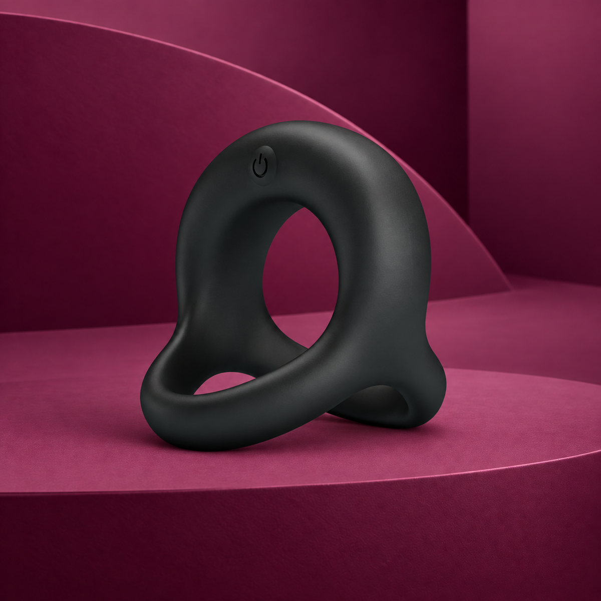 Pretty Love Elliott black vibrator ring