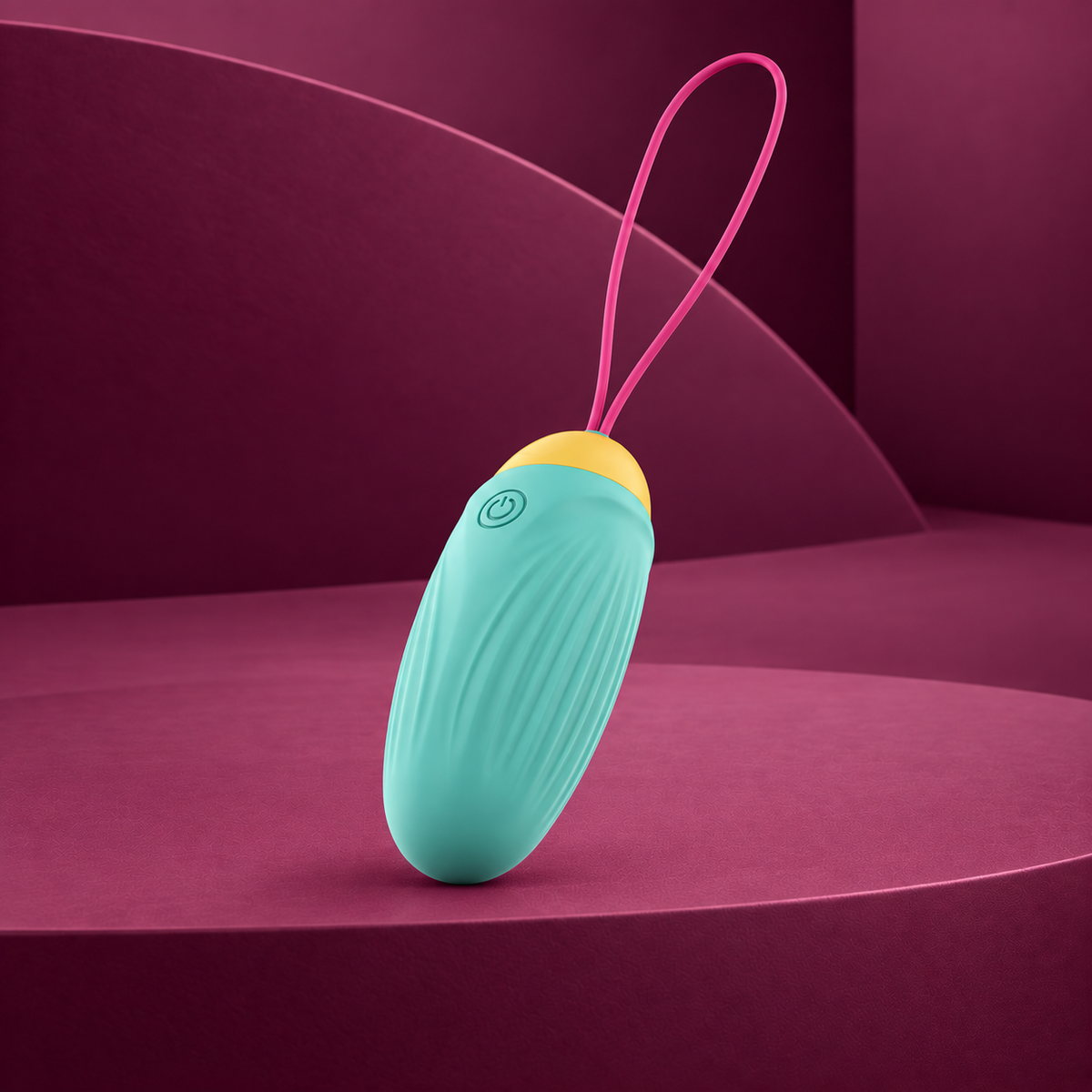 Oninder Cute Love pleasure vibrating egg - rotating silicone gems - free global app