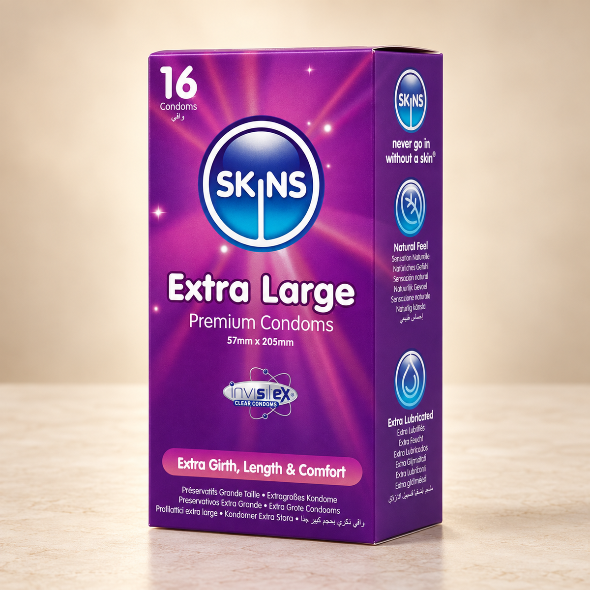 Skins Extra large premium condoms pack 16