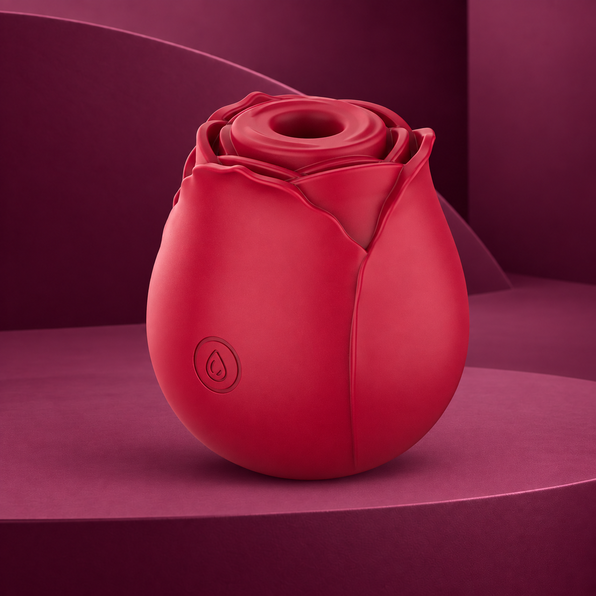 Intense Camellia clitoral suction rose by waves bordeaux