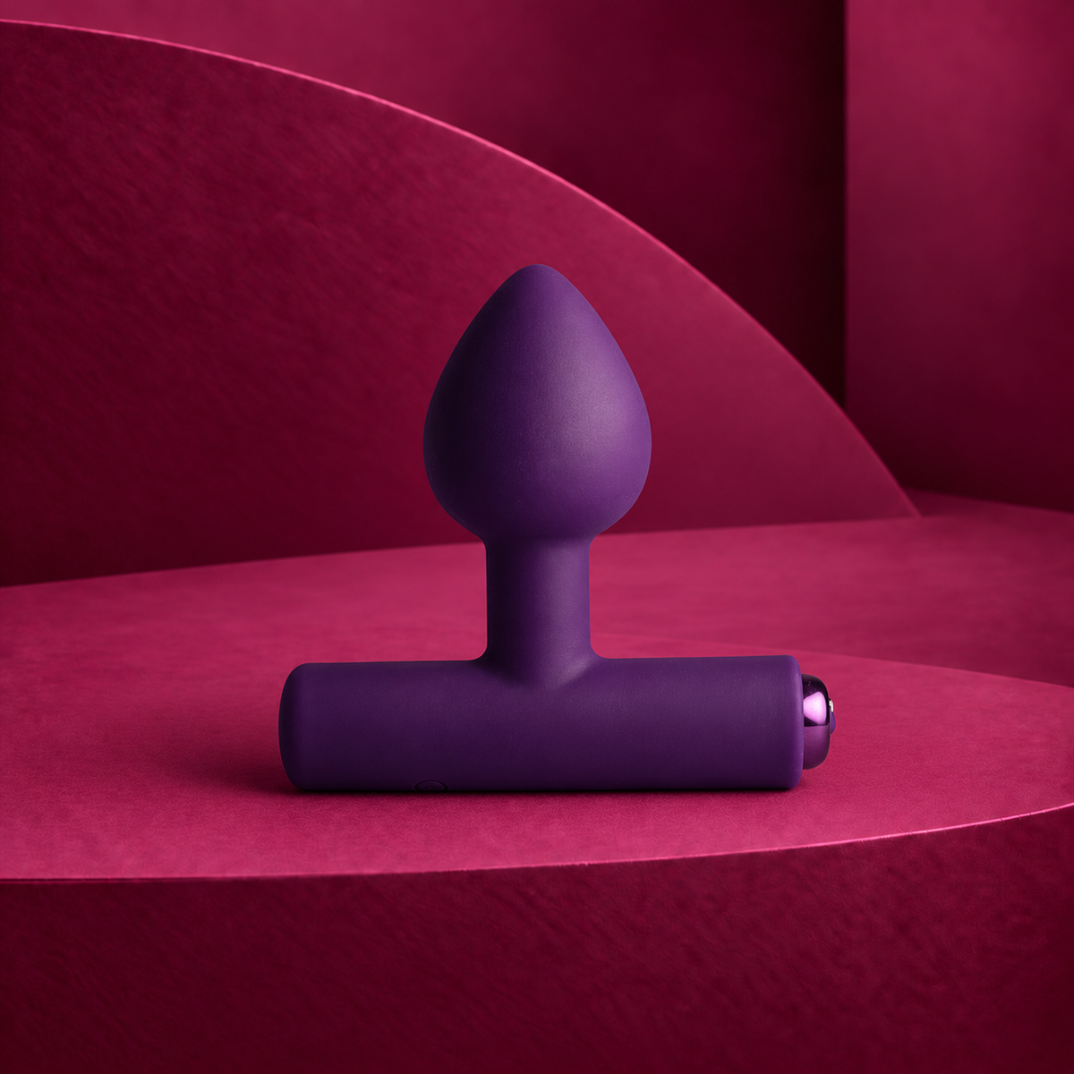 Rocks-Off Nova Astryx Rechargeable Anal Plug 16 Functions 2 Colors — Purple