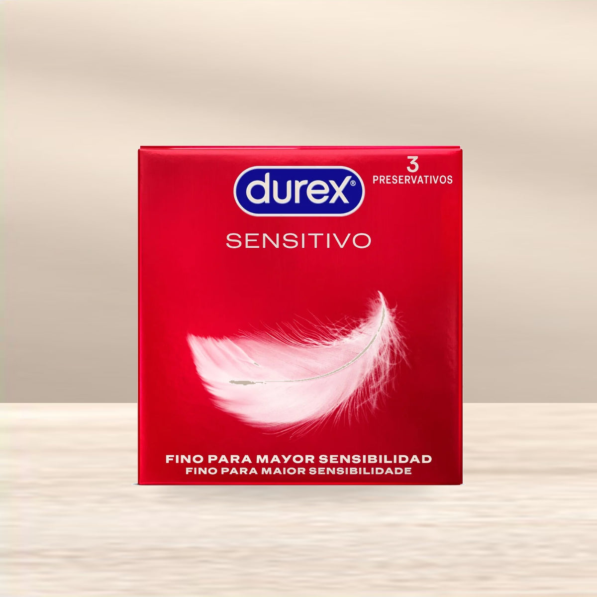 Durex Sensitive Soft Condoms, 3 Pack