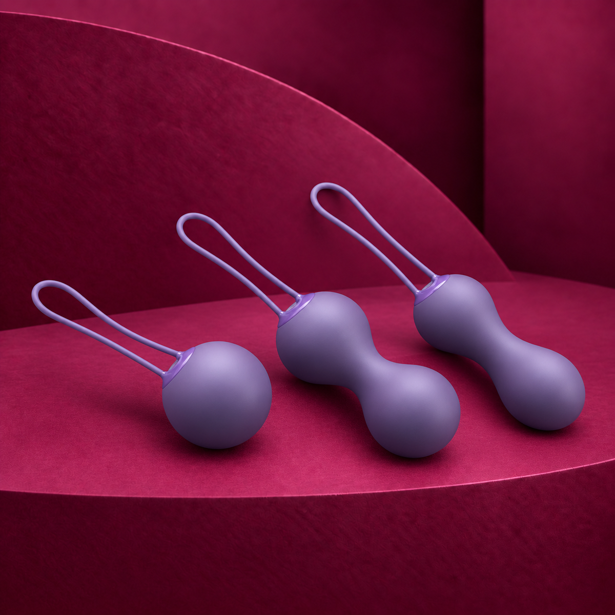 JE Joue Ami 3-Step Kegel Training Set — Purple