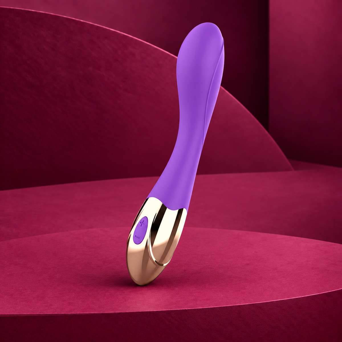 Womanvibe Sunny G-Spot Vibrator, Gold and Lilac