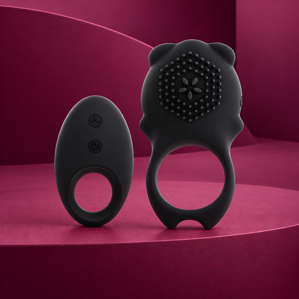 MIA Colosseo cock ring remote control black