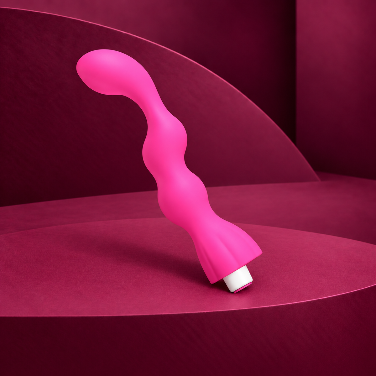 G-Spot George Flexible G-Spot Vibrator, Gum Pink