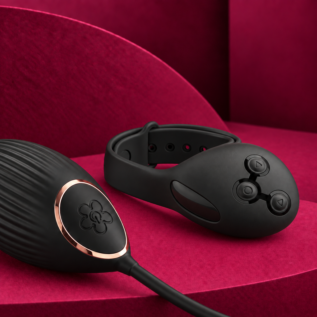 Anne's Desire WatchMe Remote-Control Vibrating Egg, Black — detail view