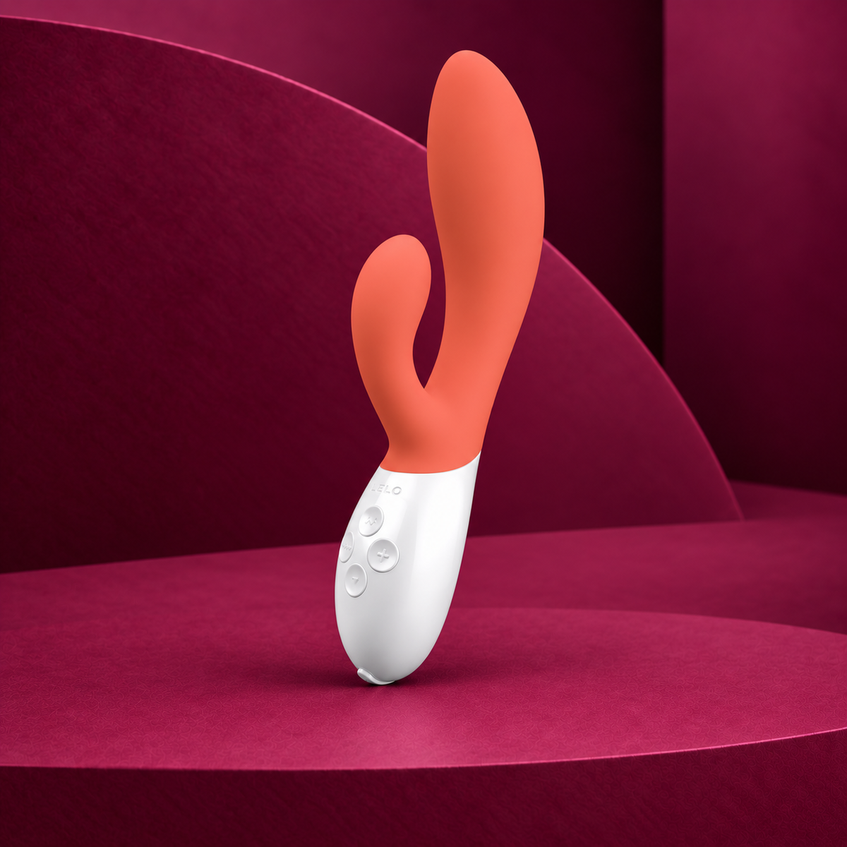 Lelo Ina 3 Luxury Rabbit Vibrator, Celeste — Coral