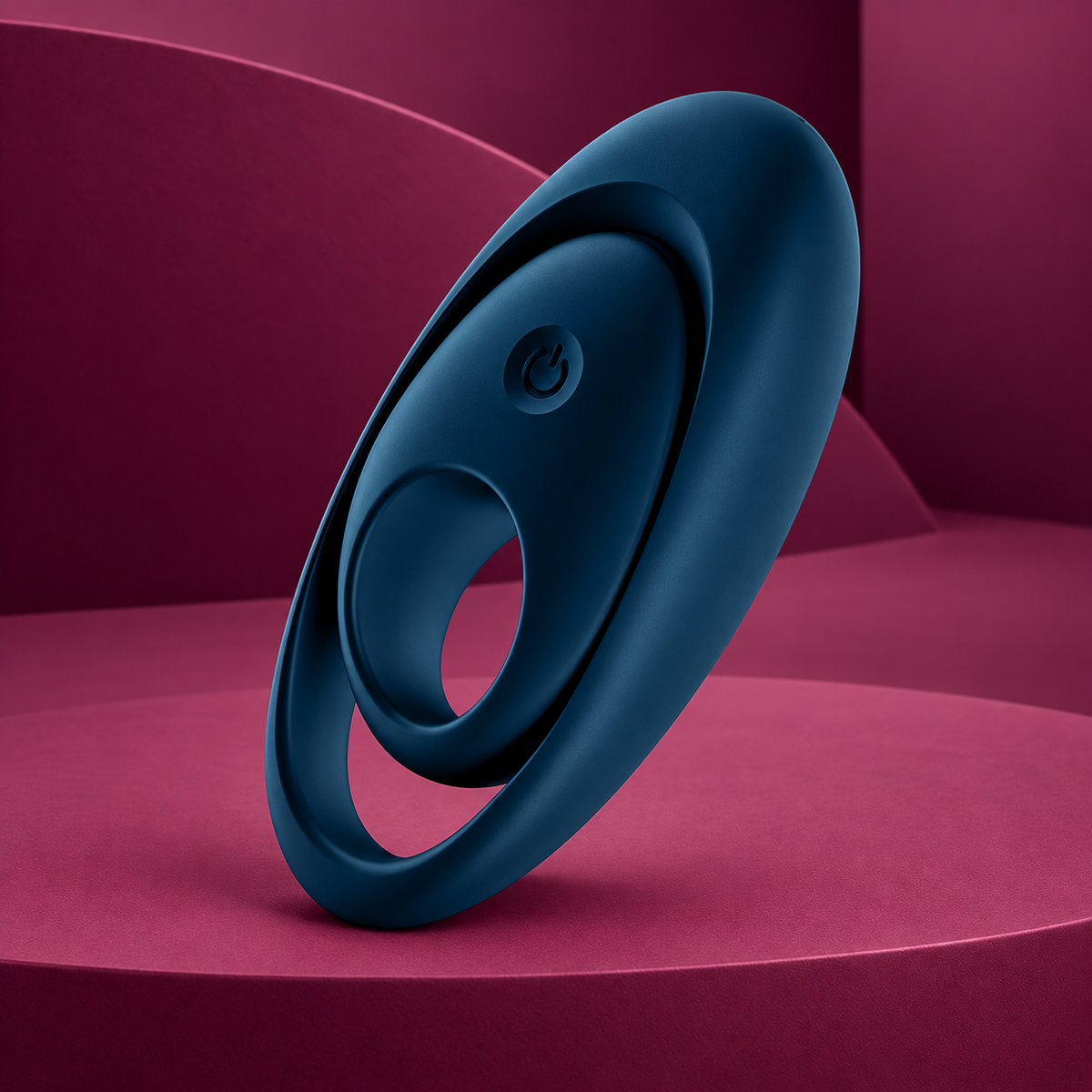 Satisfyer Glorious Duo Vibrating Penis and Testicle Ring, Blue