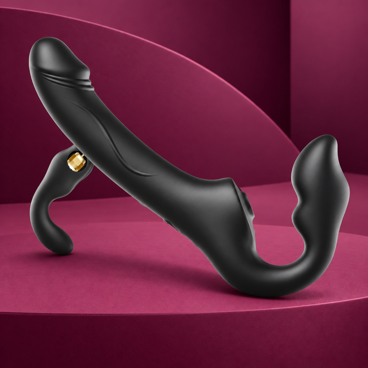 Ibiza Remote control strapless vibrator 3 motors 1000 combinations.