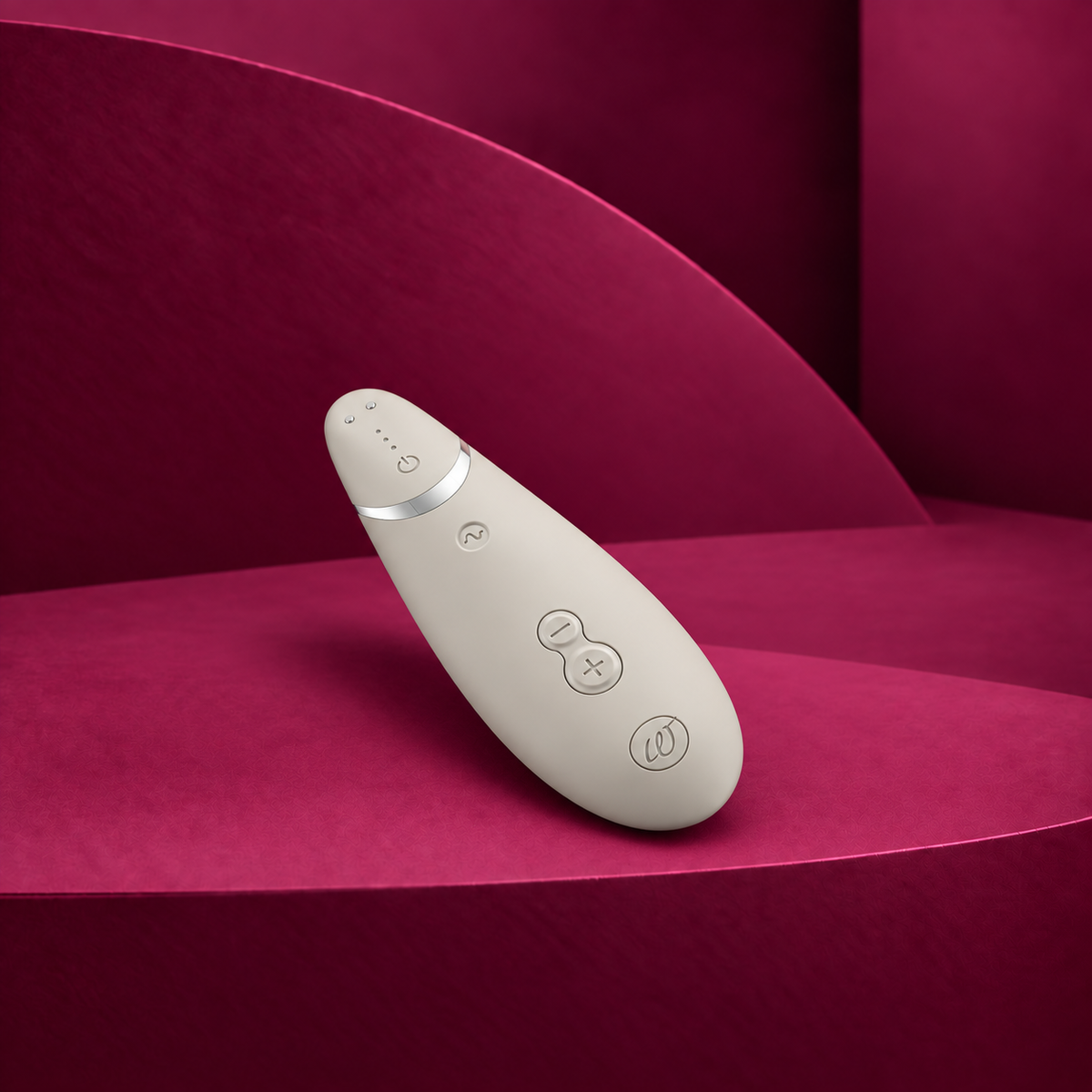 Womanizer Premium 2, topla siva — ceo proizvod, zadnja strana