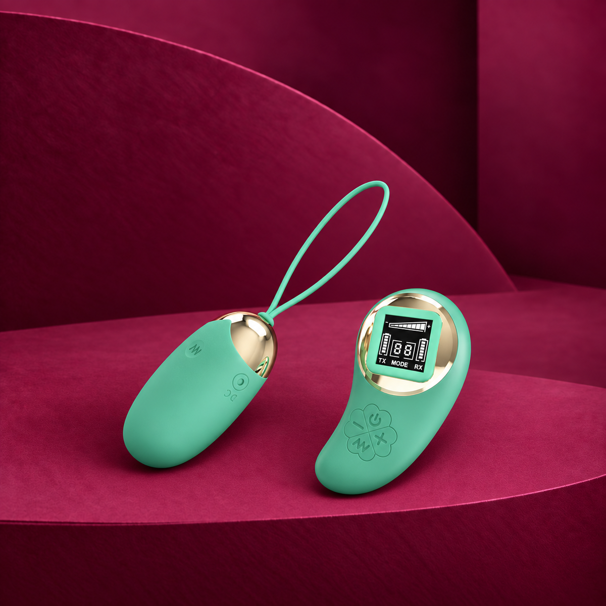 Pretty Love Green remote control vibrating egg mine