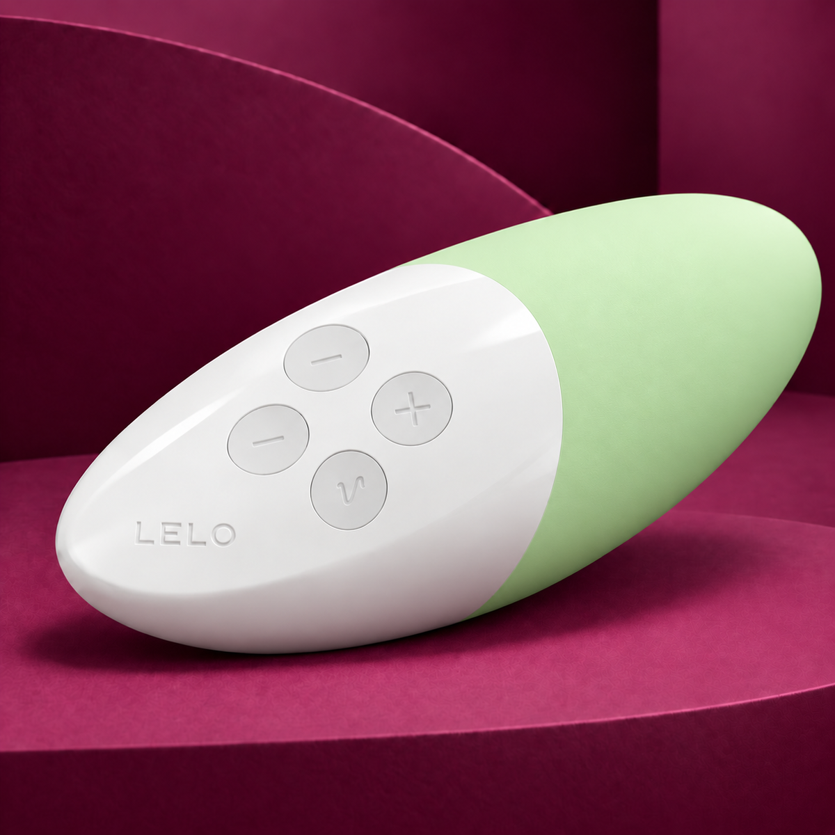 LELO SIRI 3 Pistachio Cream – controls and material detail