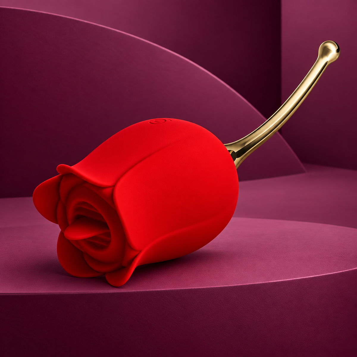 Pretty Love Rose lover rose clitoris stimulator 12 vibrations red