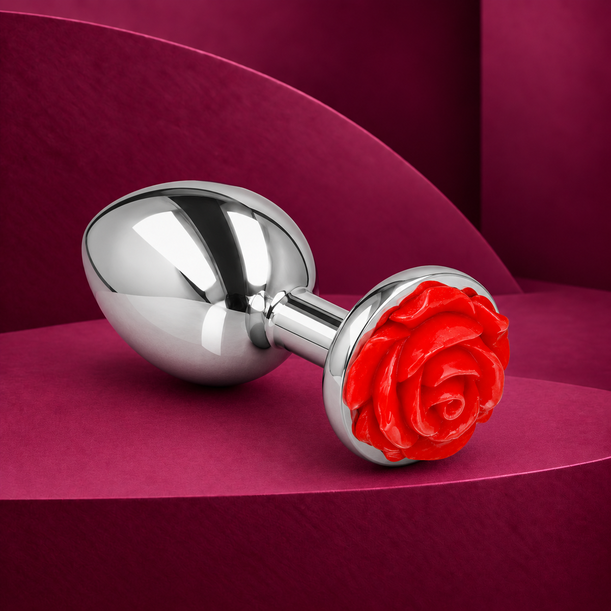Kink Red Rose Anal Plug M/L