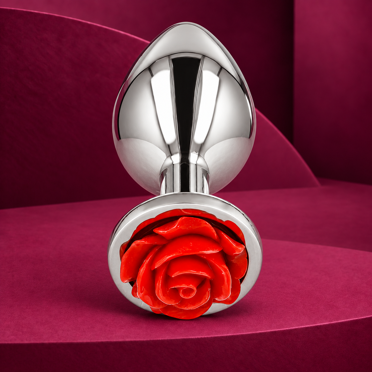 Kink Red Rose Anal Plug M/L