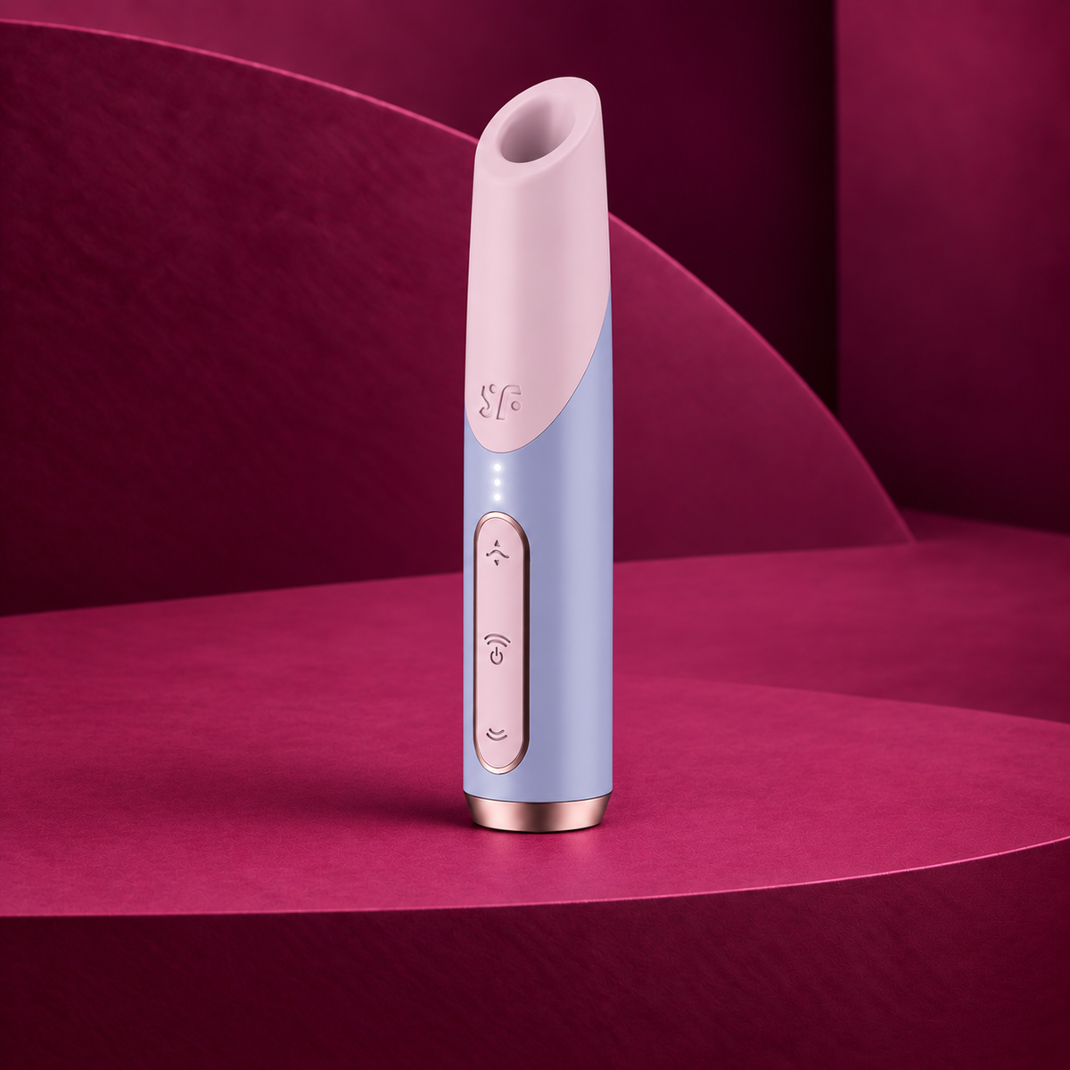 Satisfyer Bold kiss wave clitoris stimulator pink / violet