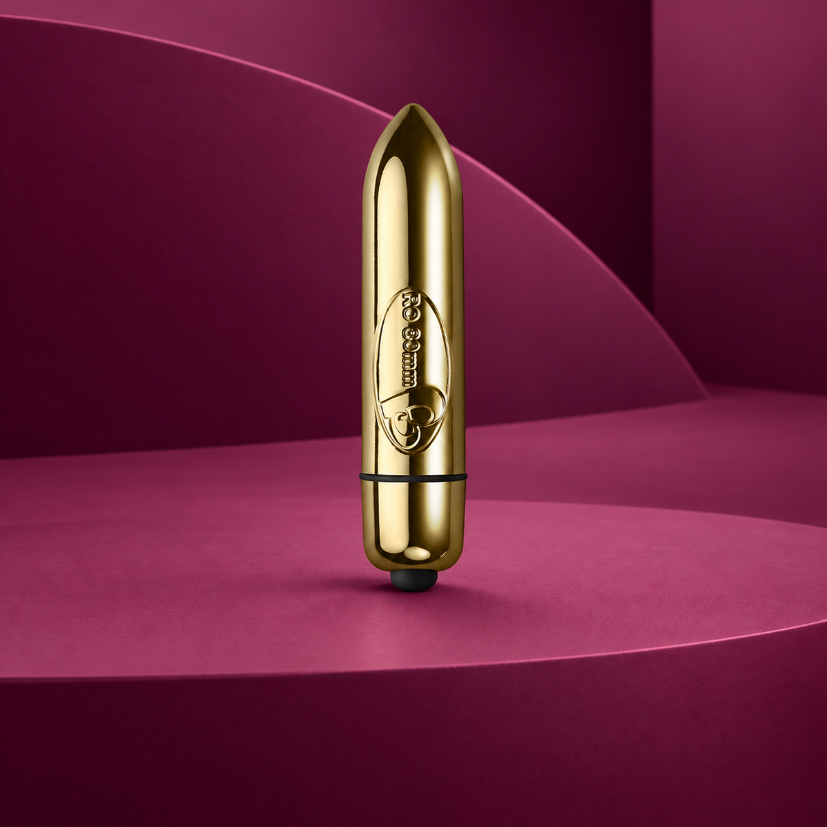 Rocks-Off Ro-80 champagne golden vibrating bullet