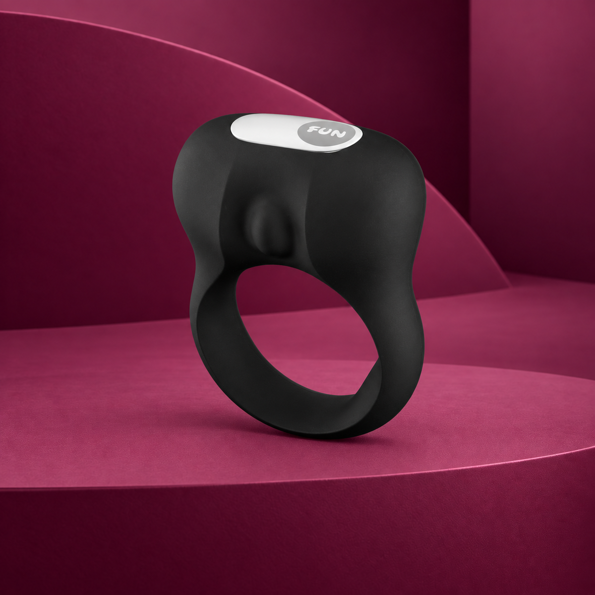 FUN Factory Steady Vibrating Cock Ring Black & Bottle Green