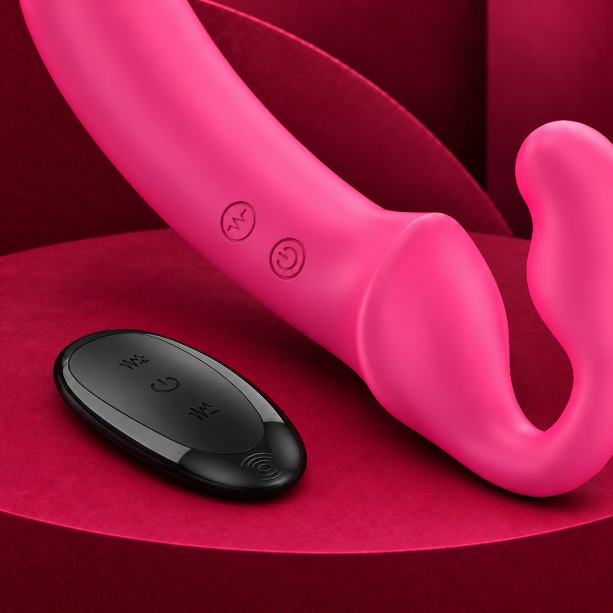Intense Amy double vibrator 20 cm pink remote control