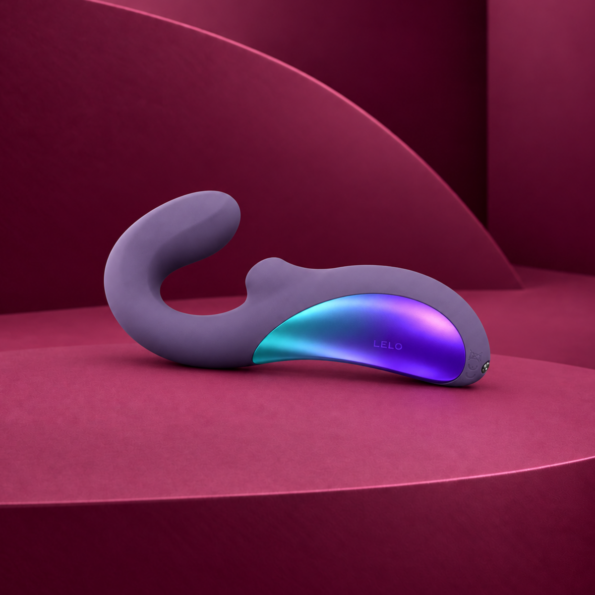 LELO Enigma Wave Triple Vibration Massager Black & Cyber Purple