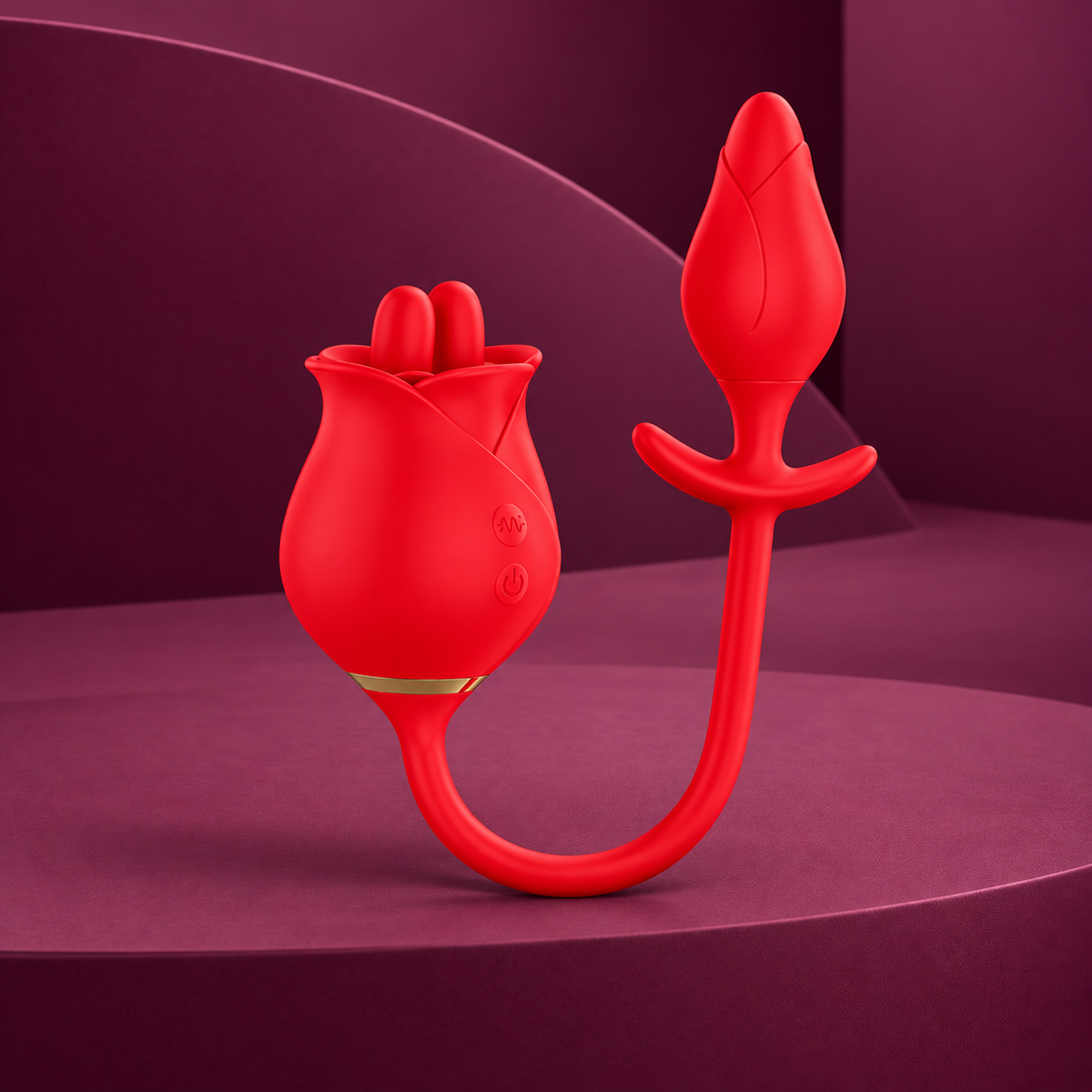 Intense Intense melanie double clitoral stimulator with zigzag tongue