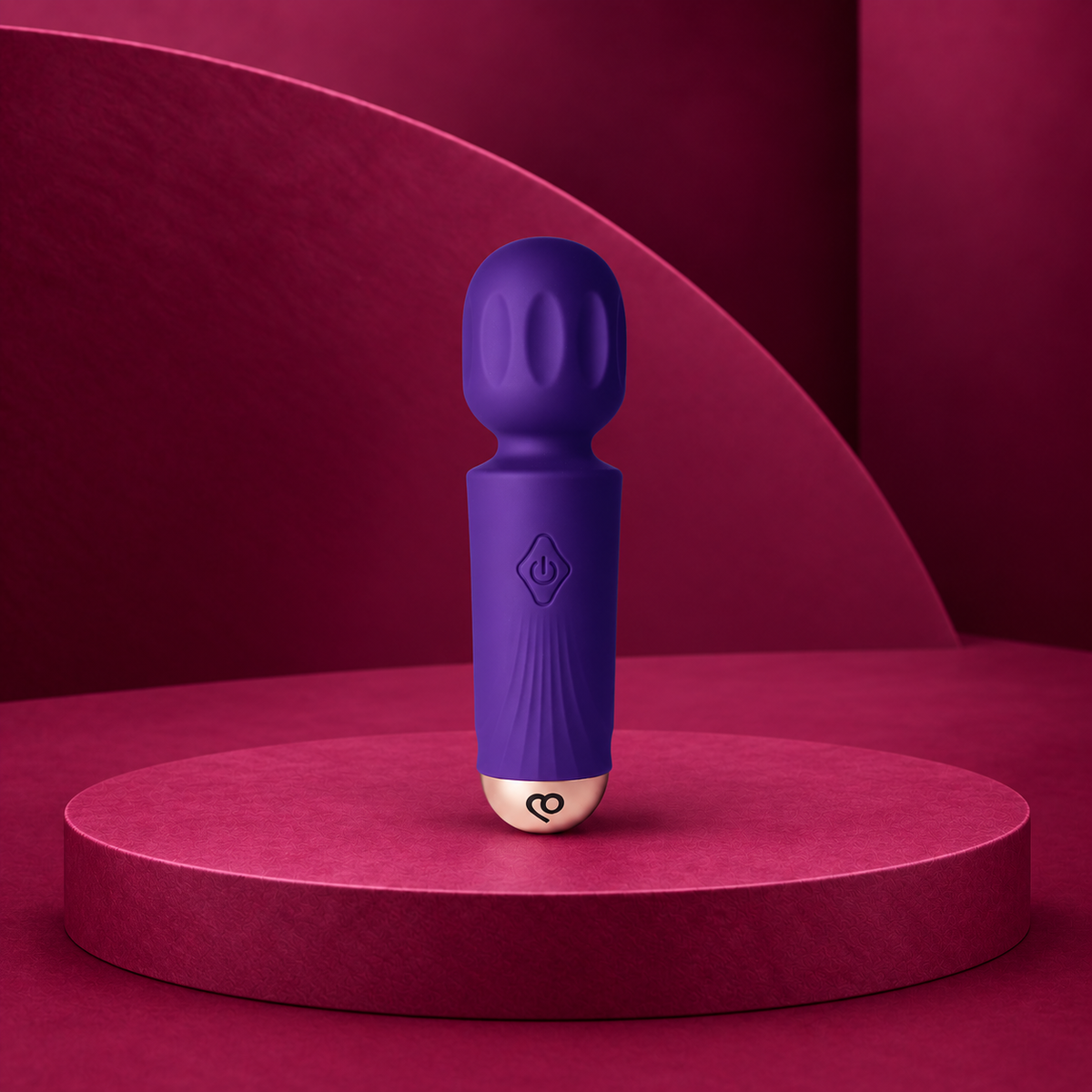 Rocks-Off Mini Rechargeable Wand 16 Functions 4 Colors — Violet