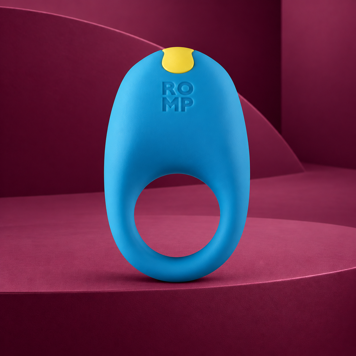 Romp Juke silicone penis ring with clitoral stimulation vibrator