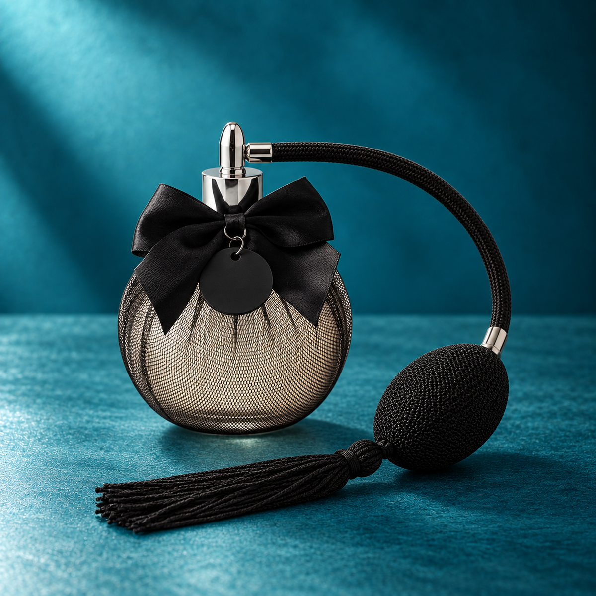 Bijoux Indiscrets Boudoir Essence linen perfume – bottle with connected atomizer bulb