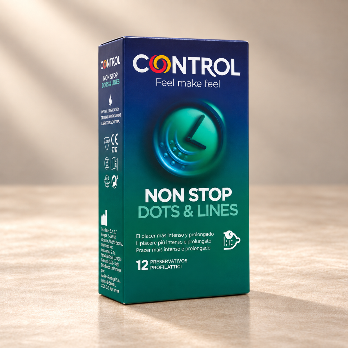 Control Nonstop dots and lines condoms 12 units