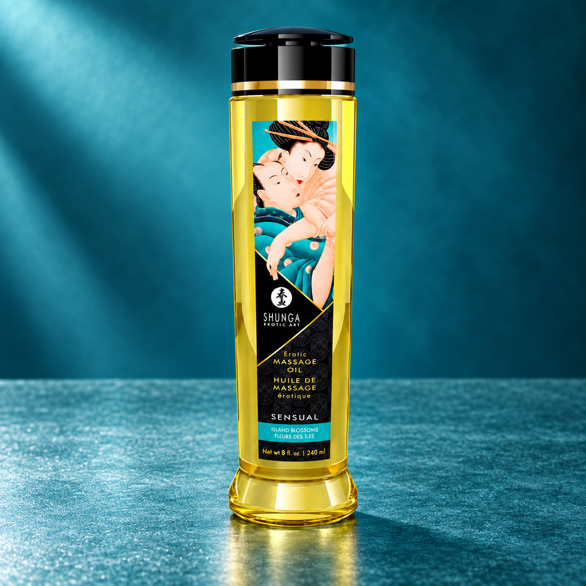 Shunga Sensual Erotic Massage Oil, Flowers of the Island, 240 ml