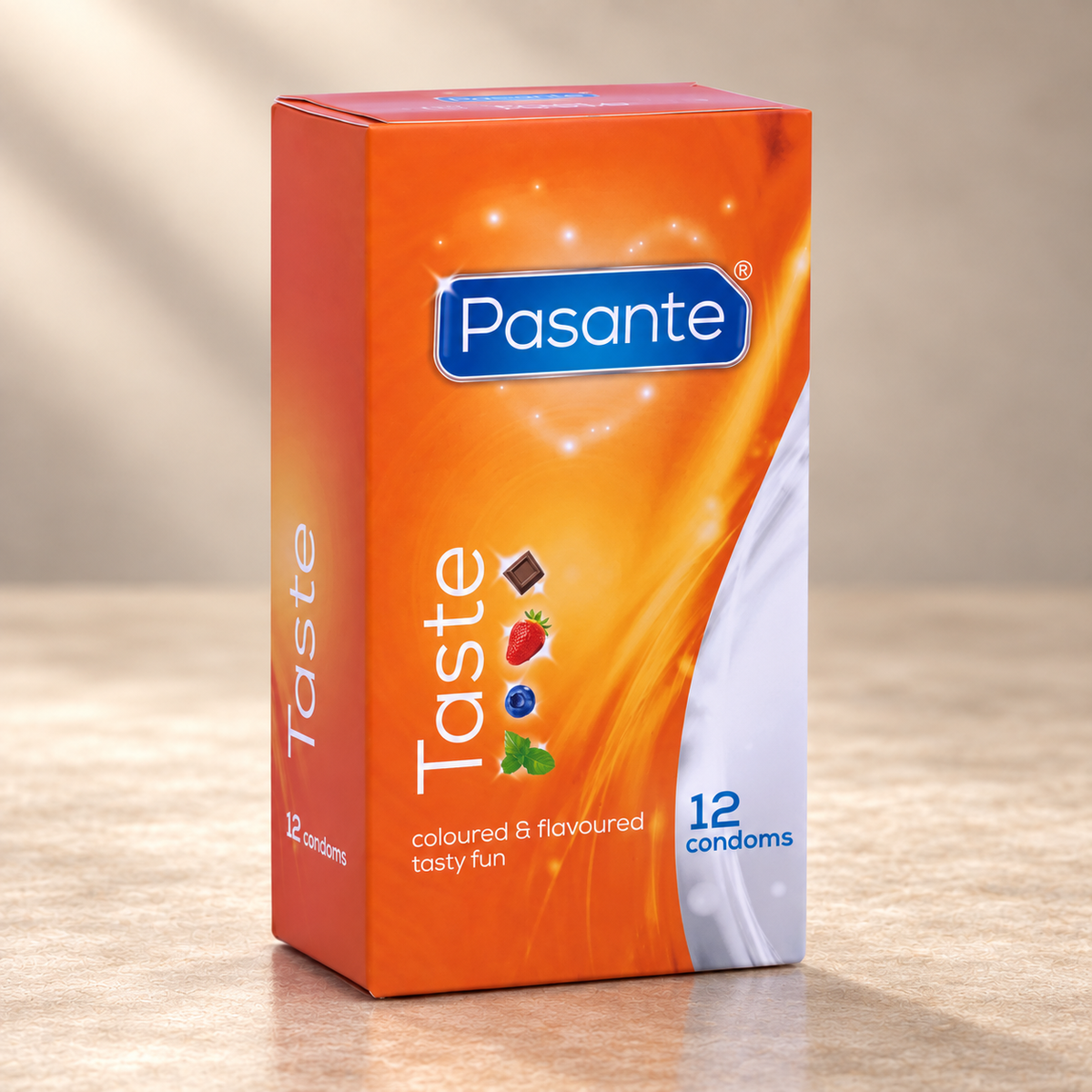 Pasante Flavoured Condoms, 12 Pack