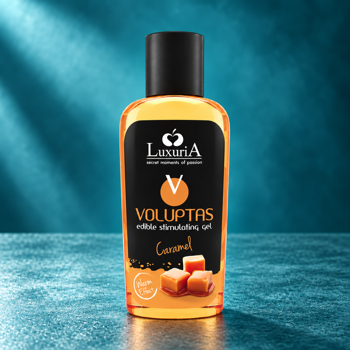 Intimateline Luxuria Voluptas Edible Warming Massage Gel, Caramel, 100 ml