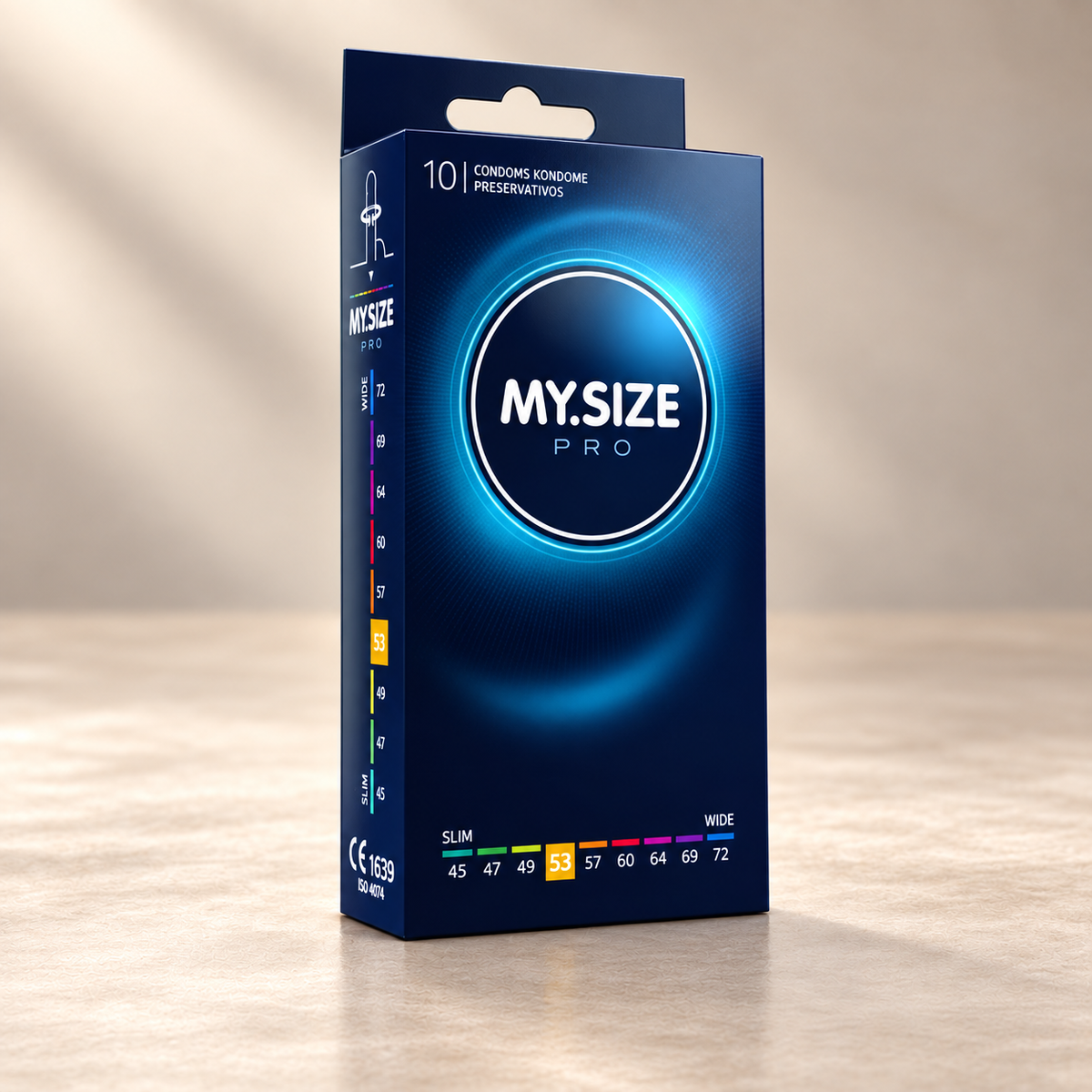 MY.SIZE Pro Condoms, Select Width and Pack Size — 53 mm / 10 units