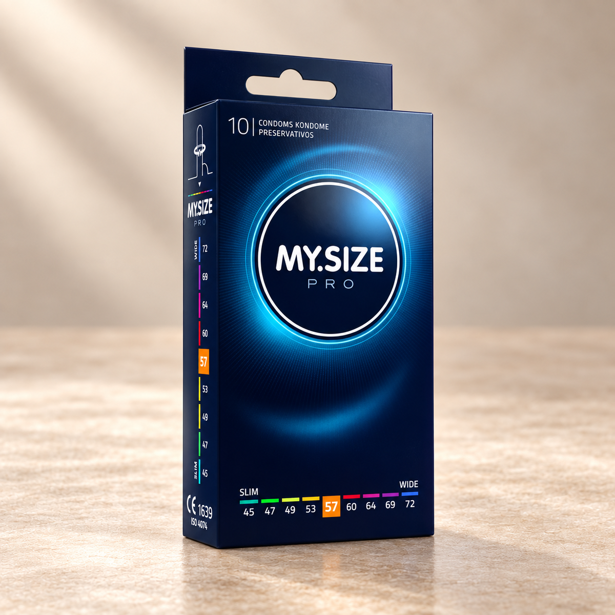 MY.SIZE Pro Condoms, Select Width and Pack Size — 57 mm / 10 units