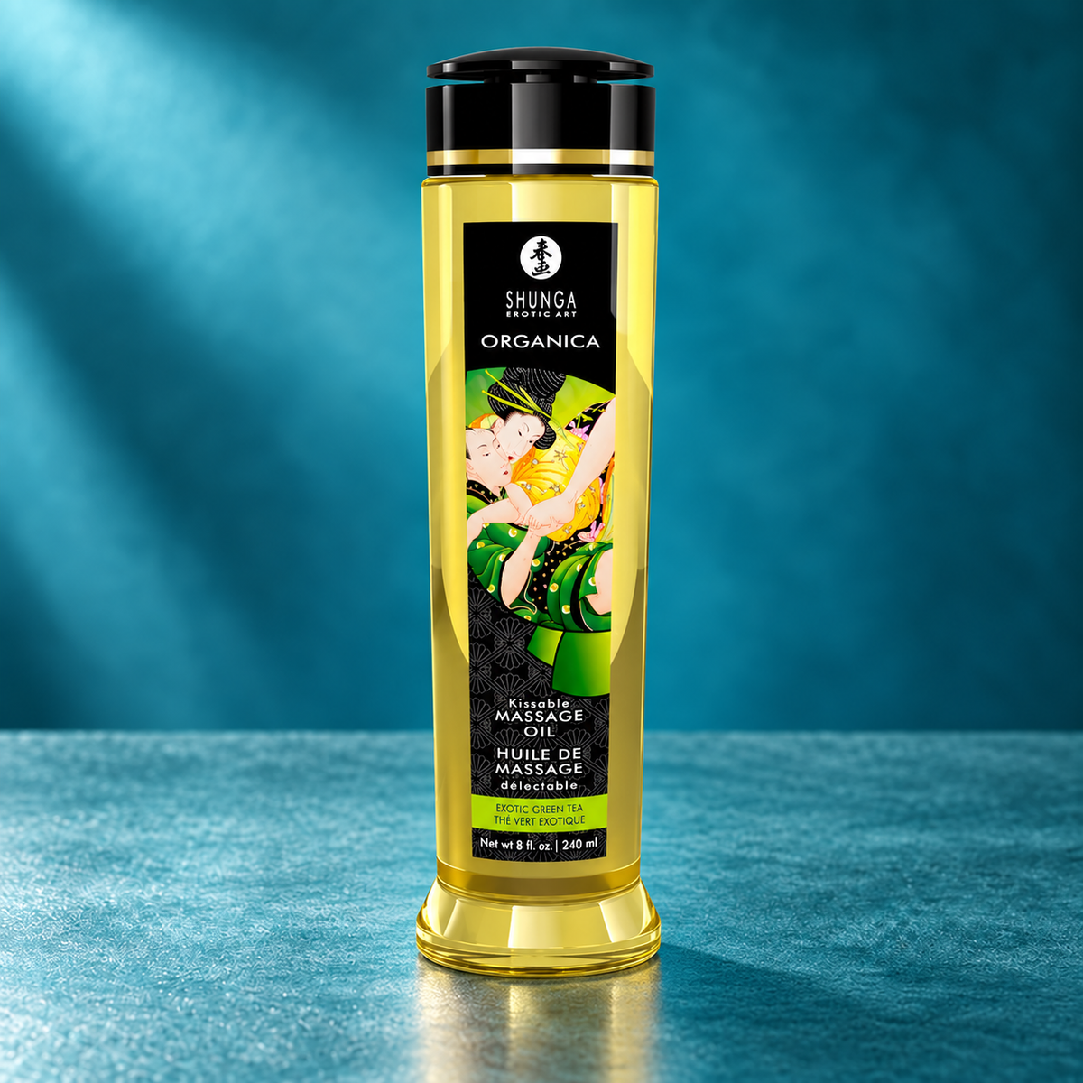 Shunga Organic massage oil green tea 240 ml