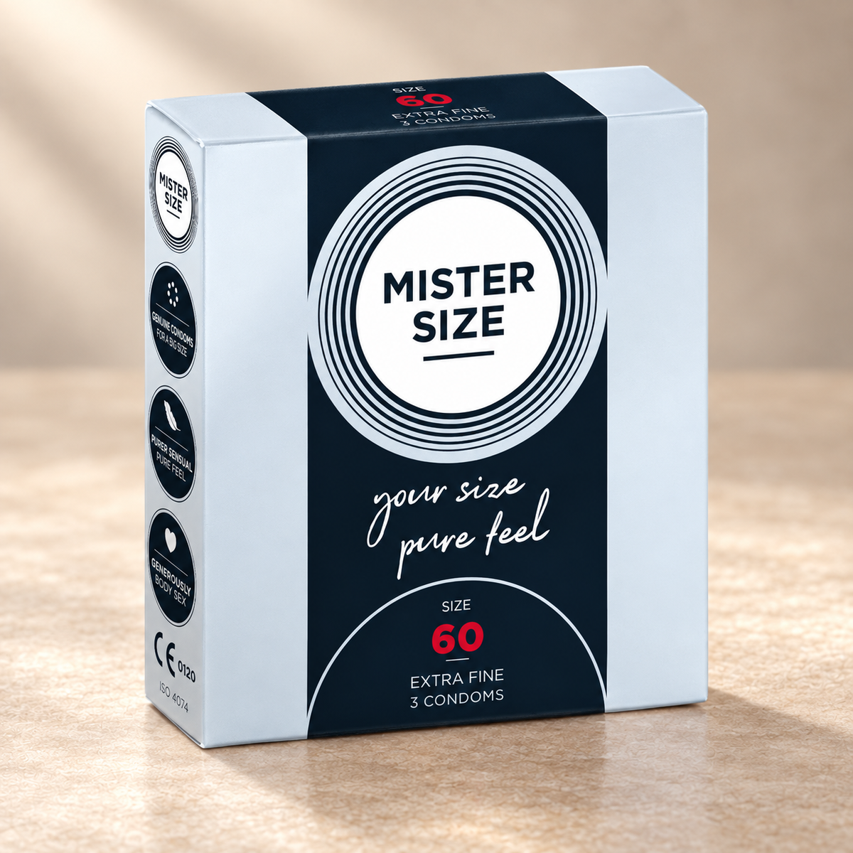 Mister Size Condoms, 3 or 10 Pack, Multiple Sizes — XL / 3