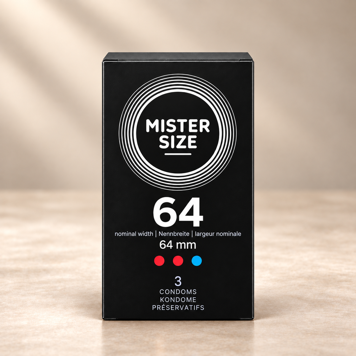 Mister Size Condoms, 3 or 10 Pack, Multiple Sizes — XXL / 3